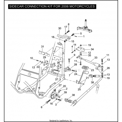 SIDECAR CONNECTION KIT FOR 2006 MOTORCYCLES