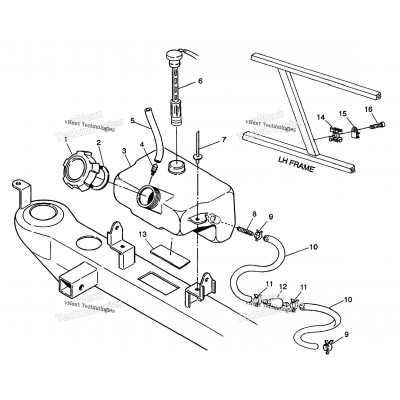 Oil Tank Assembly 6X6 350L