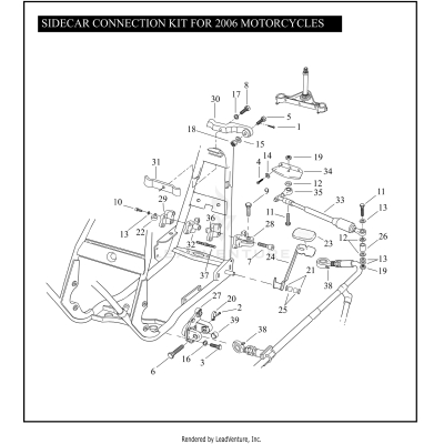SIDECAR CONNECTION KIT FOR 2006 MOTORCYCLES
