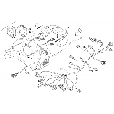 HEADLIGHT, INSTRUMENTS, AND WIRING ASSEMBLIES