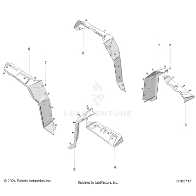 BODY, FENDER FLARES - A25SLE95CF/EF (C102717)