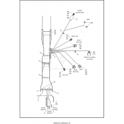 WIRING HARNESS, MAIN, NON-ABS (FAIRING MODELS) (2 OF 6)