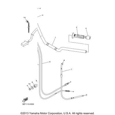 Steering Handle Cable