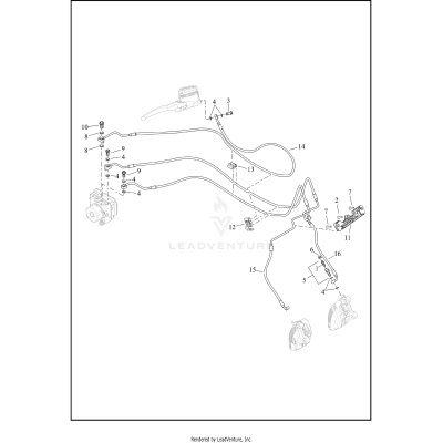 BRAKE LINES, FRONT - ABS