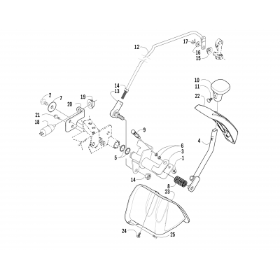 REVERSE SHIFT LEVER ASSEMBLY