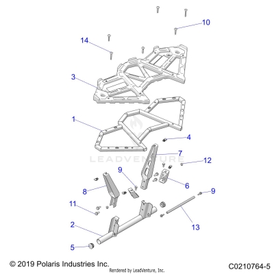 BODY, REAR RACK - A25SVE95PG (C0210764-5)