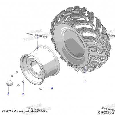 Wheels, Rear Tire A23s6e57f1