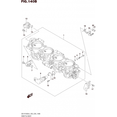 THROTTLE BODY (GSX-R1000L5 E28)