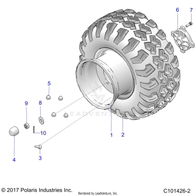 WHEELS, REAR - A20HAB15A2 (101426-2)