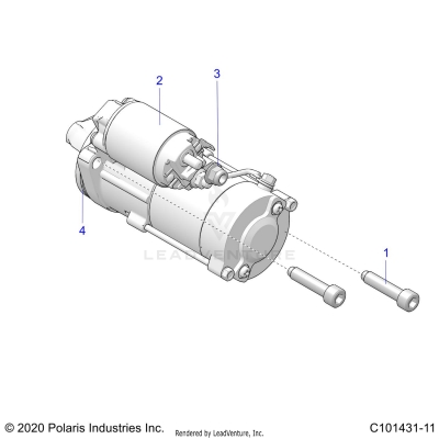 ENGINE, STARTING SYSTEM - A25SLE95KN/KF (C101431-11)