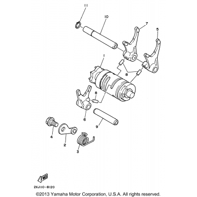 Shift Cam Shift Fork