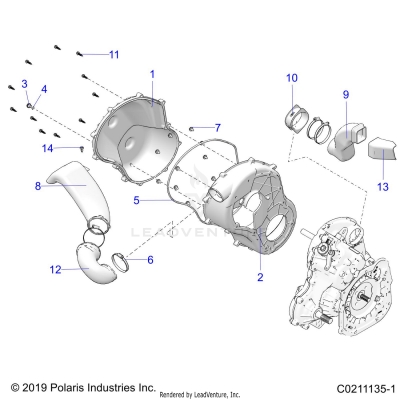 BODY, CLUTCH COVER - A25SXZ85A9/AM/AP (C0211135-1)
