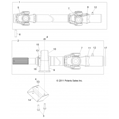 Drive Train, Front Prop Shaft