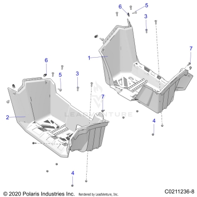 BODY, FOOTWELLS - A25SEE57P2/P4 (C0211236-8)