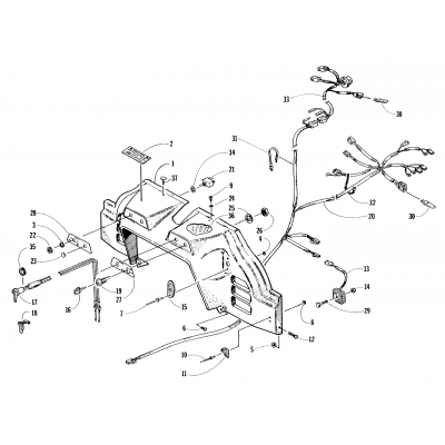 CONSOLE, SWITCHES, AND WIRING ASSEMBLIES