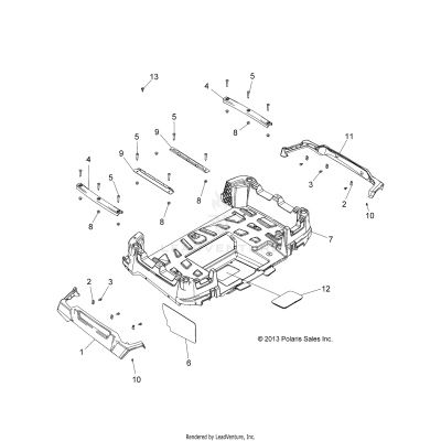 BODY, REAR BOX - A20SUE57D5 (49ATVBOXRR14570UTE)