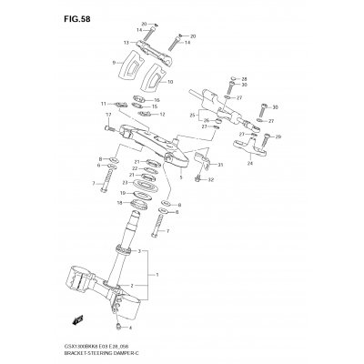 BRACKET/STEERING DAMPER