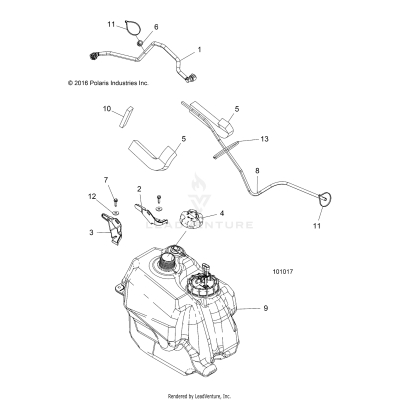 BODY, FUEL TANK ASM. - A17SDS57C2/E2 (101017)