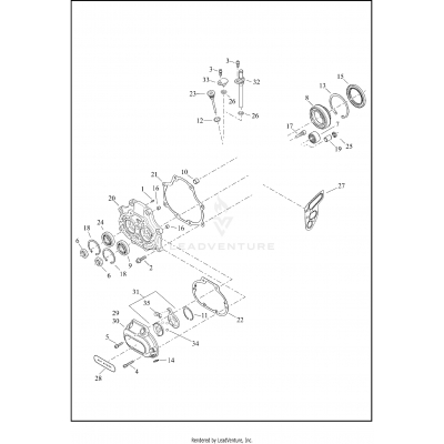 TRANSMISSION BEARINGS AND COVERS