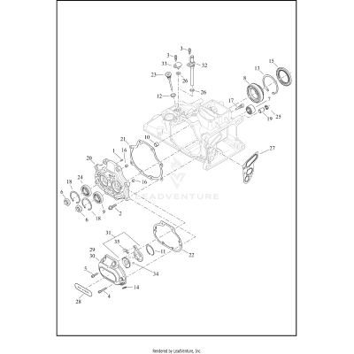 TRANSMISSION BEARINGS AND COVERS