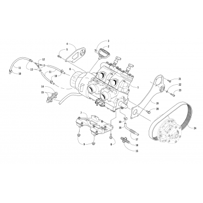 ENGINE AND RELATED PARTS