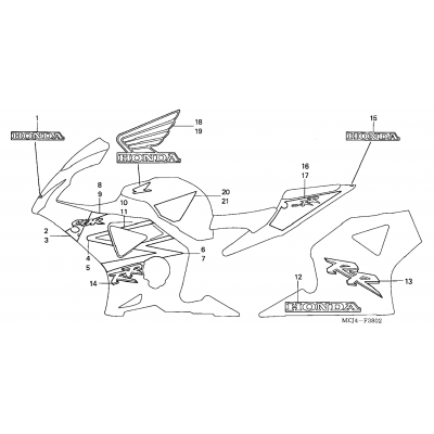 STRIPE / MARK (CBR900RR'02-'03)