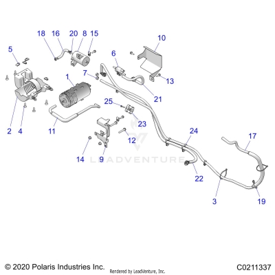 FUEL SYSTEM, FUEL TANK, EVAP - A25SHY57AL/AN (C0211337)