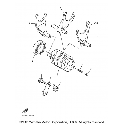 Shift Cam Shift Fork