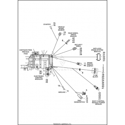 WIRING HARNESS, MAIN, ABS (3 OF 4)