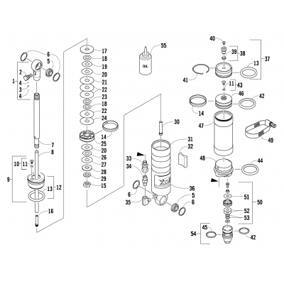 REAR SUSPENSION REAR ARM SHOCK ABSORBER