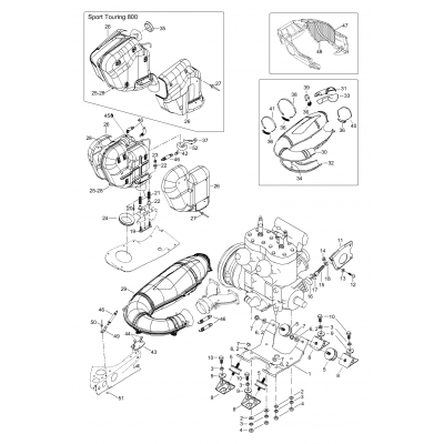 01- Engine Mount Plate/Muffler