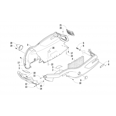 BELLY PAN AND FRONT BUMPER ASSEMBLY