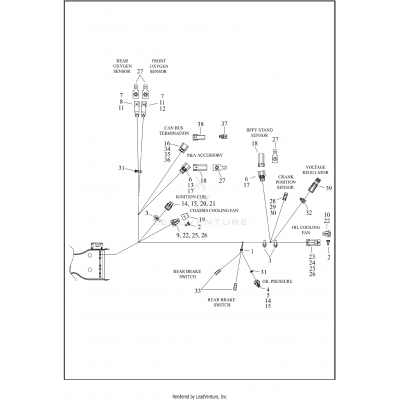 WIRING HARNESS, MAIN, NON-ABS - FLHR (7 OF 8)