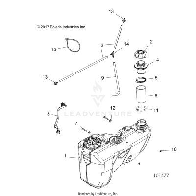 BODY, FUEL TANK - A19SYS95CH (101477)