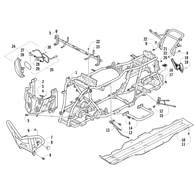 BUMPER, FRAME, AND HEADLIGHT ASSEMBLIES