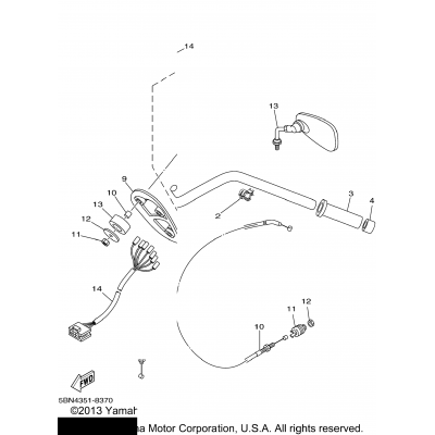 Steering Handle Cable