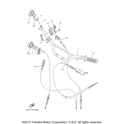 Steering Handle Cable