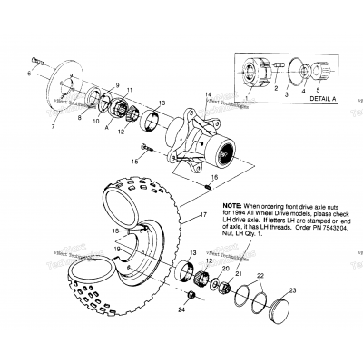 Front Wheel Assembly 6X6 300