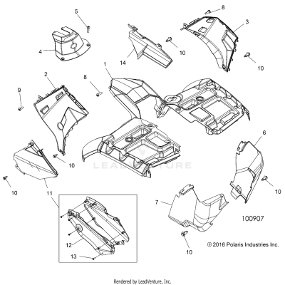 BODY, FRONT CAB - A19SYE85BH (100907)