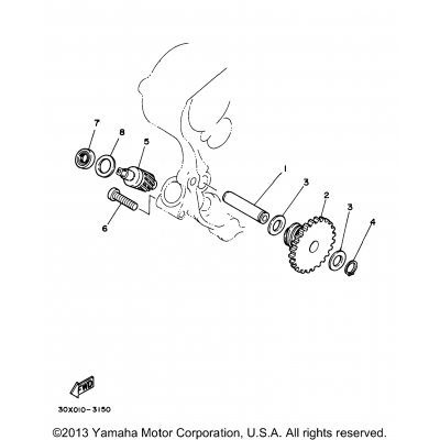 Tachometer Gear