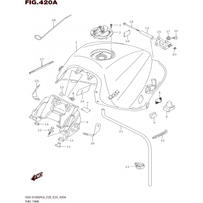 FUEL TANK (GSX-S1000FL6 E33)