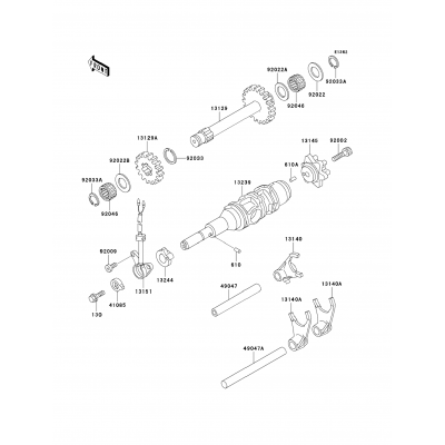 Gear Change Drum/Shift Fork(s)