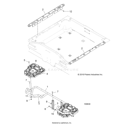 BODY, REAR RACK and BOX SIDE RAILS - A19S6E57B1 [100630]