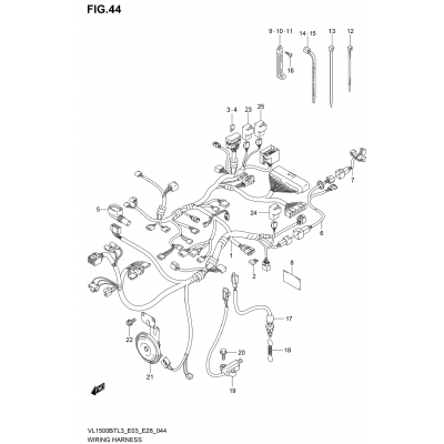 WIRING HARNESS (VL1500BTL3 E33)