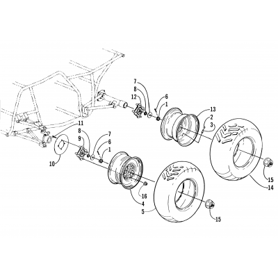 WHEEL AND TIRE ASSEMBLY