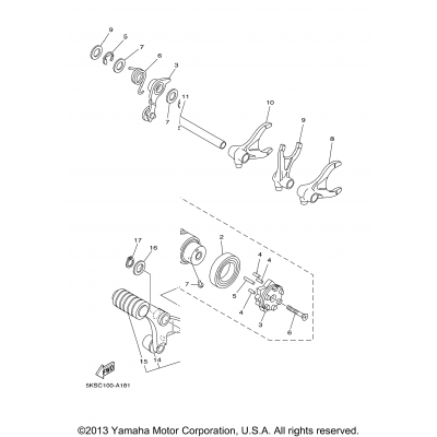 Shift Cam Fork