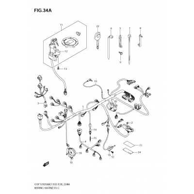 WIRING HARNESS (GSF1250SK7/SK8/SK9)