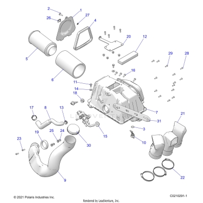 ENGINE, AIR INTAKE - A25SXN85A4 (C0210291-1)