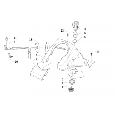 CONSOLE AND SWITCH ASSEMBLY