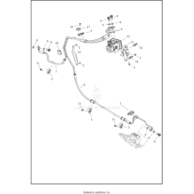 BRAKE LINES AND MODULE, REAR - ABS